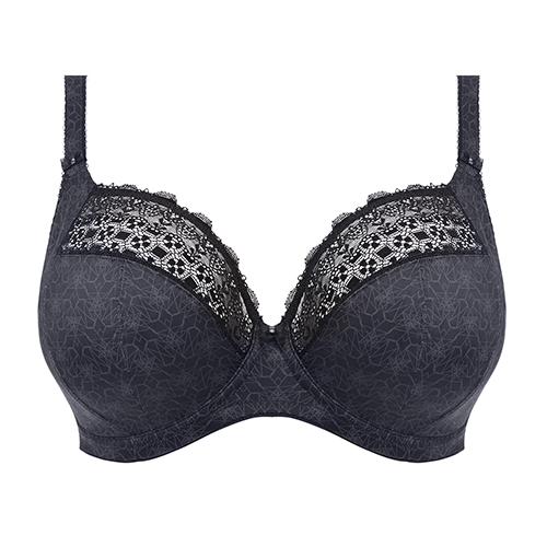 ELOMI Kim Full Cup Underwire Supportive Bra Luxury Lingerie 4340 Black